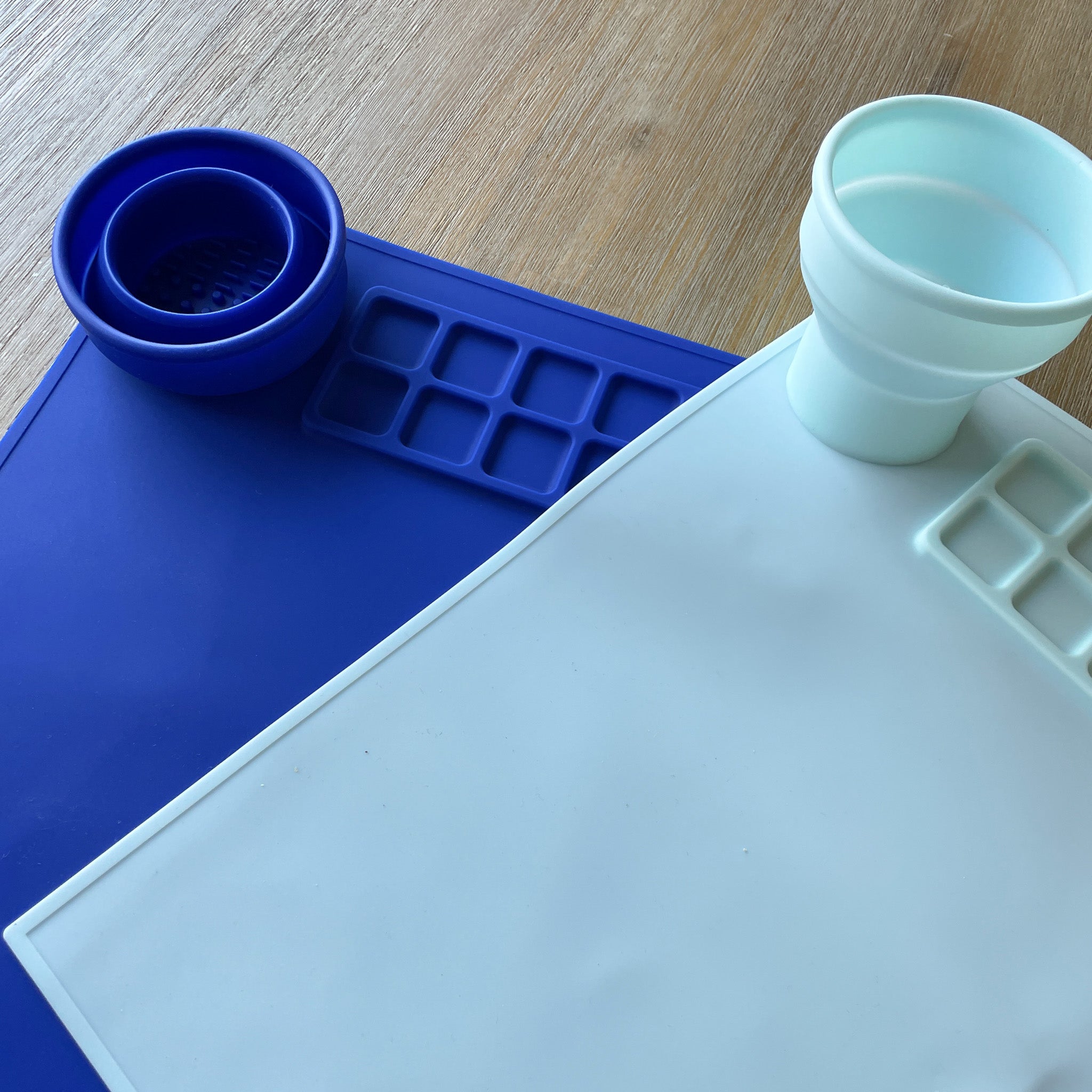 Silicone Activity Painting Mat Blues