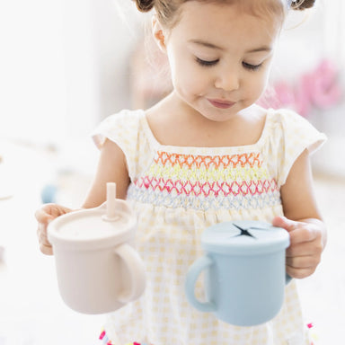 All-in-One Silicone Sippy Snack Cup Cream - MKS Miminoo
