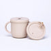 All-in-One Silicone Sippy Snack Cup Cream - MKS Miminoo