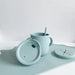 All-in-One Silicone Sippy Snack Cup Powder Blue - MKS Miminoo