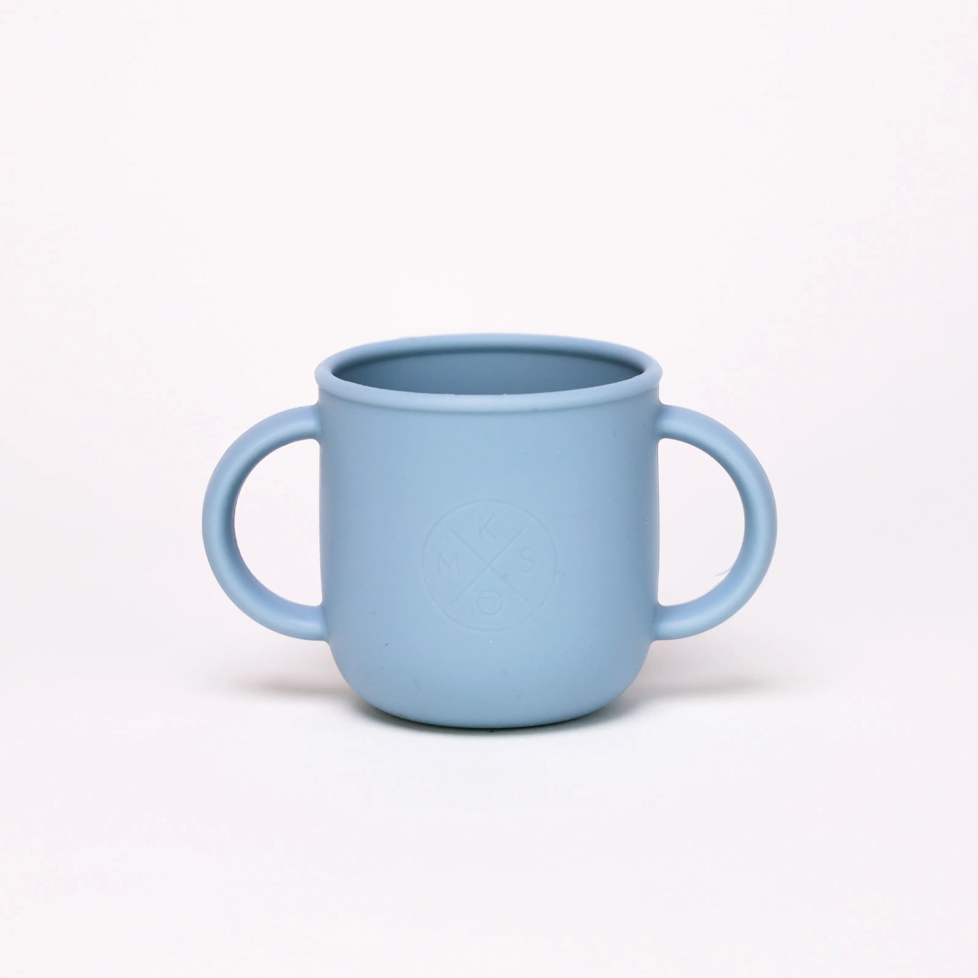 All-in-One Silicone Sippy Snack Cup Powder Blue - MKS Miminoo