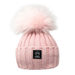 Angora Classic Line Single Snap On Pom Pom Hat Blush Pink-Winter Beanies-Mix & Match baby beanie winter hat snap on removable pompom single or double by MKS Miminoo Arizona USA