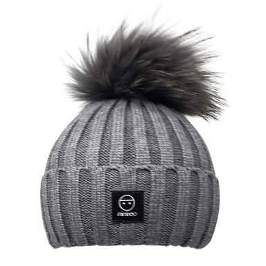 Angora Classic Line Single Snap On Pom Pom Hat Charcoal-Winter Beanies-Mix & Match baby beanie winter hat snap on removable pompom single or double by MKS Miminoo Arizona USA