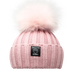 Angora Classic Line Single Snap On Pom Pom Hat Dusty Pink-Winter Beanies-Mix & Match baby beanie winter hat snap on removable pompom single or double by MKS Miminoo Arizona USA