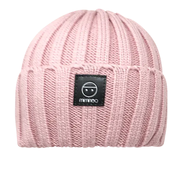 Angora Classic Line Single Snap On Pom Pom Hat Dusty Pink-Winter Beanies-Mix & Match baby beanie winter hat snap on removable pompom single or double by MKS Miminoo Arizona USA