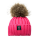 Angora Classic Line Single Snap On Pom Pom Hat Fuchsia Pink-Winter Beanies-Mix & Match baby beanie winter hat snap on removable pompom single or double by MKS Miminoo Arizona USA