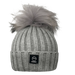 Angora Classic Line Single Snap On Pom Pom Hat Light Grey-Winter Beanies-Mix & Match baby beanie winter hat snap on removable pompom single or double by MKS Miminoo Arizona USA