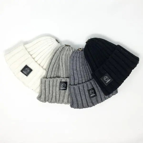 Angora Classic Line Single Snap On Pom Pom Hat Light Grey-Winter Beanies-Mix & Match baby beanie winter hat snap on removable pompom single or double by MKS Miminoo Arizona USA