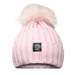 Angora Classic Line Single Snap On Pom Pom Hat Pink-Winter Beanies-Mix & Match baby beanie winter hat snap on removable pompom single or double by MKS Miminoo Arizona USA