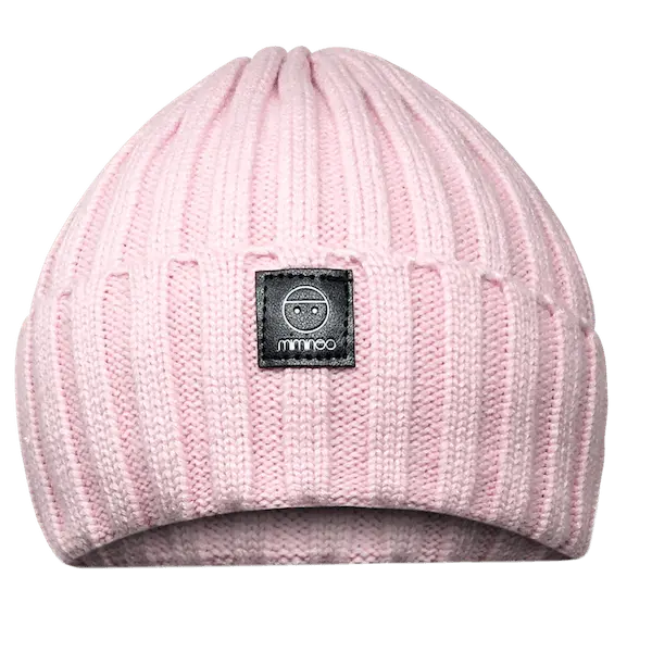 Angora Classic Line Single Snap On Pom Pom Hat Pink-Winter Beanies-Mix & Match baby beanie winter hat snap on removable pompom single or double by MKS Miminoo Arizona USA