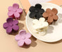 flower matte hair claw small clip 1.5in 4cm for kids girls and adults fashion accessories miss mimi miminoo gilbert arizona usa faire wholesale purple