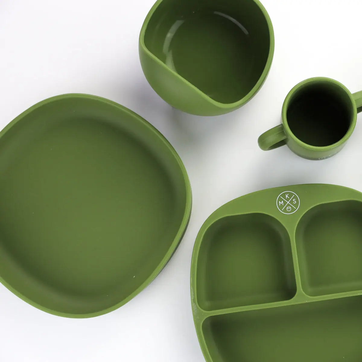 Baby & Toddler Feeding Bowl Set - Army green - MKS Miminoo