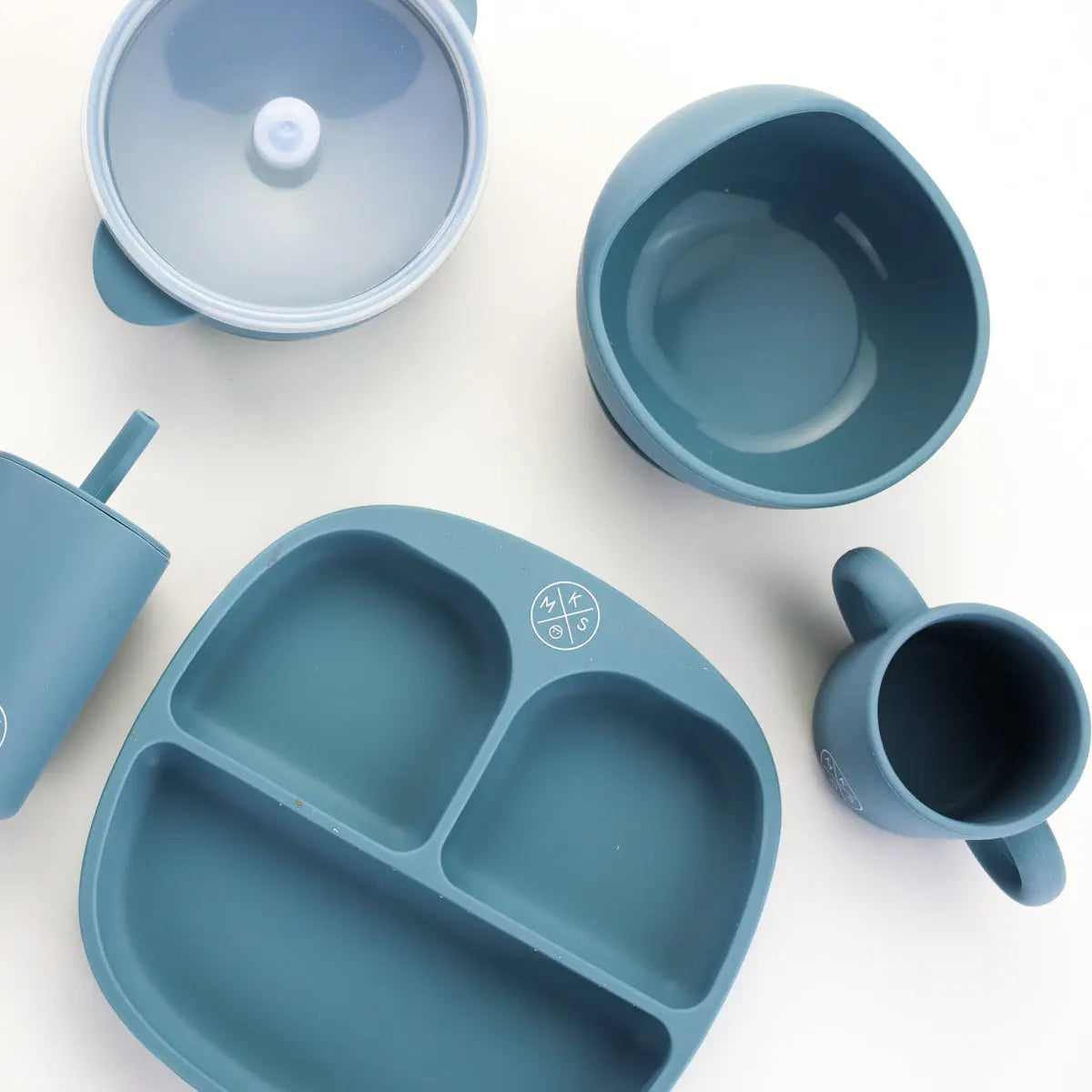 Baby & Toddler Feeding Bowl Set - Petrol - MKS Miminoo