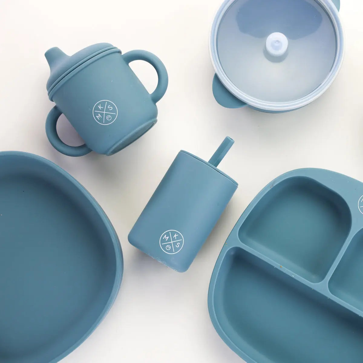 Baby & Toddler Feeding Bowl Set - Petrol - MKS Miminoo