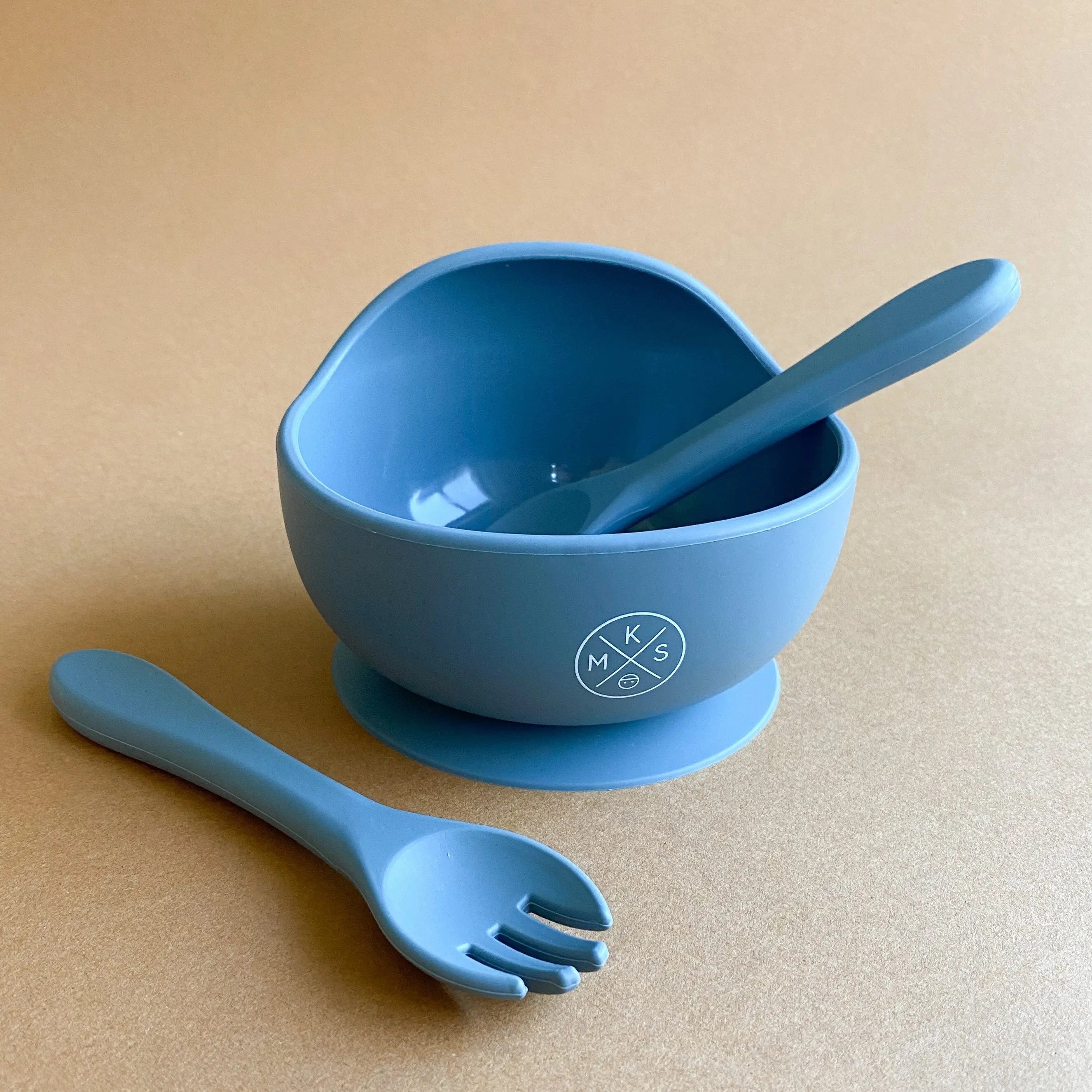 Baby & Toddler Feeding Bowl Set - Taupe - MKS Miminoo