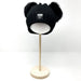 Baby snap on double pom poms beanie Merino wool Timeless Black-Winter Hats-Mix & Match baby beanie winter hat snap on removable pompom single or double by MKS Miminoo Arizona USA
