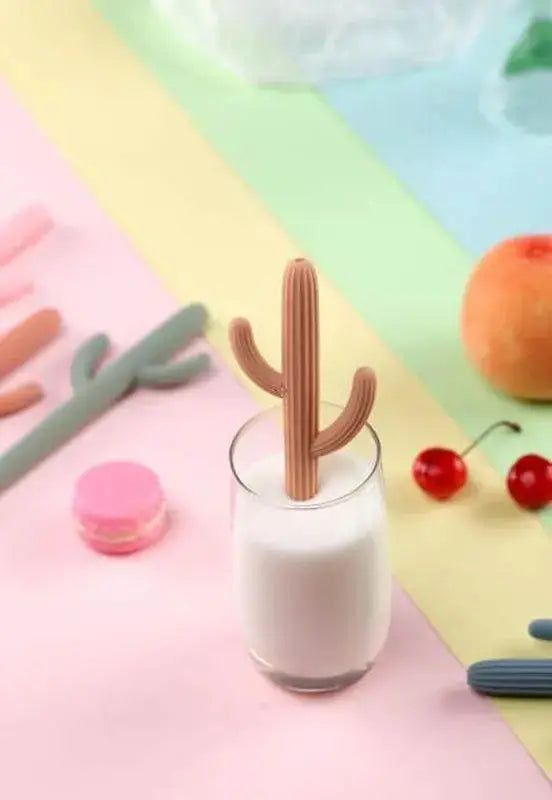Cactus Silicone Teether & Straw for kids and adults - MKS Miminoo