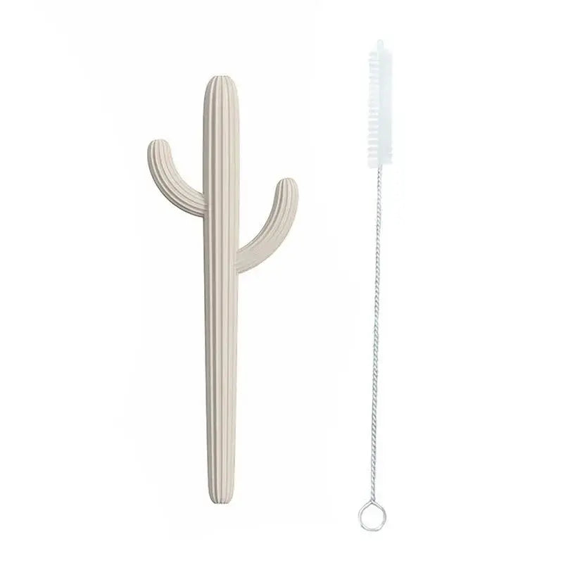 Cactus Silicone Teether & Straw for kids and adults - MKS Miminoo