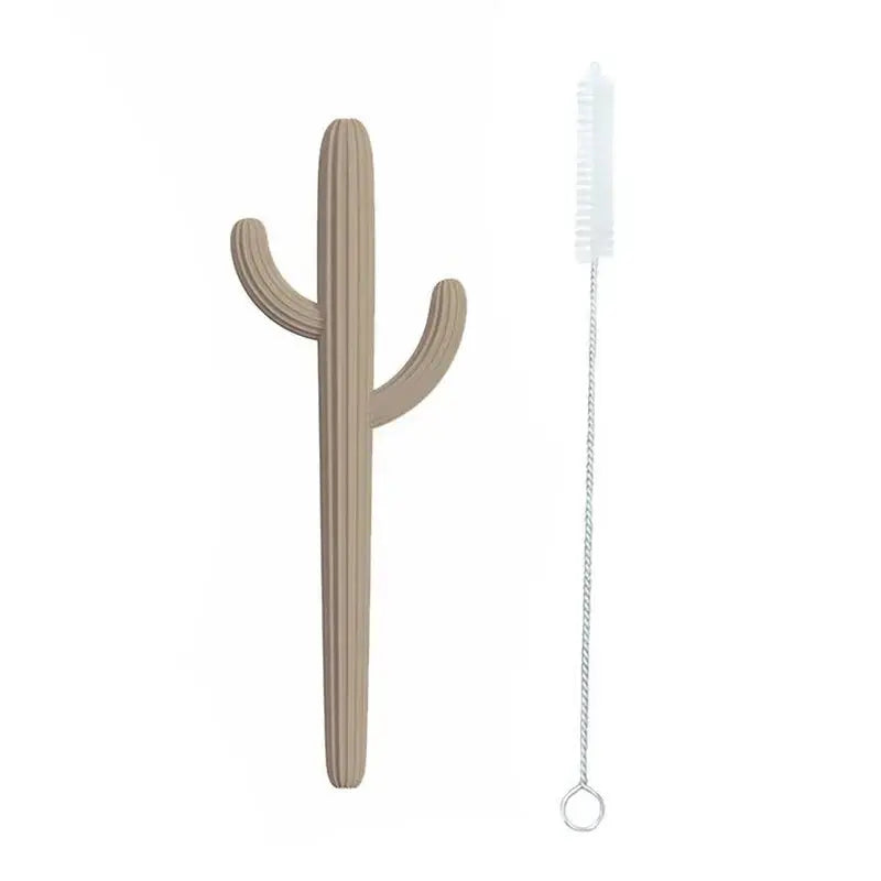 Cactus Silicone Teether & Straw for kids and adults - MKS Miminoo