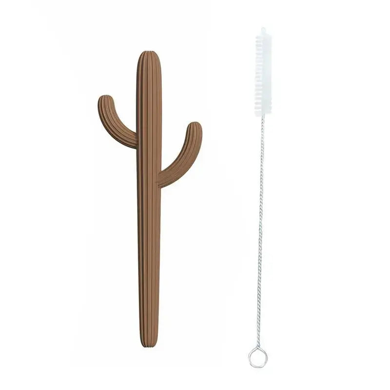 Cactus Silicone Teether & Straw for kids and adults - MKS Miminoo