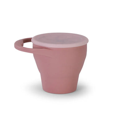 Collapsible Silicone Snack Cup - Dusty Pink MKS MIMINOO