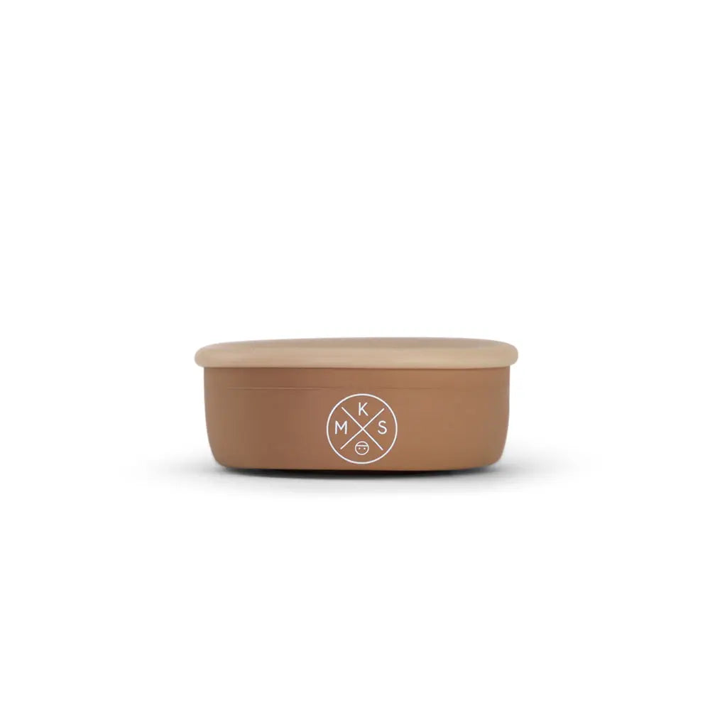 Collapsible Silicone Snack Cup - Taupe MKS MIMINOO