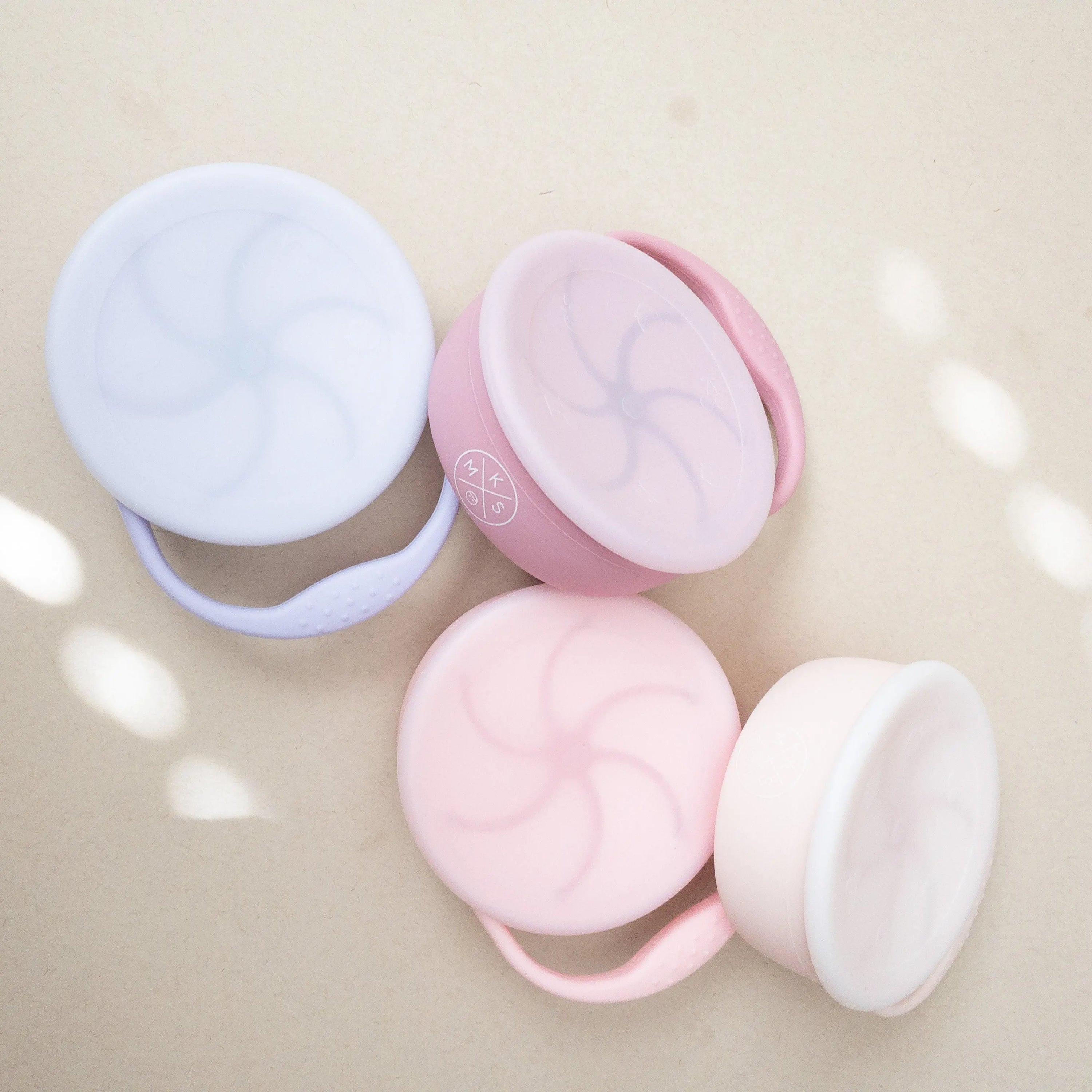 Collapsible Silicone Snack Cup in A SNACK CUP by MKS Unbreakable, durable and low maintenance dinnerware by MKS Distribution LLC Gilbert Phoenix USA. Modern trendy minimalist design.