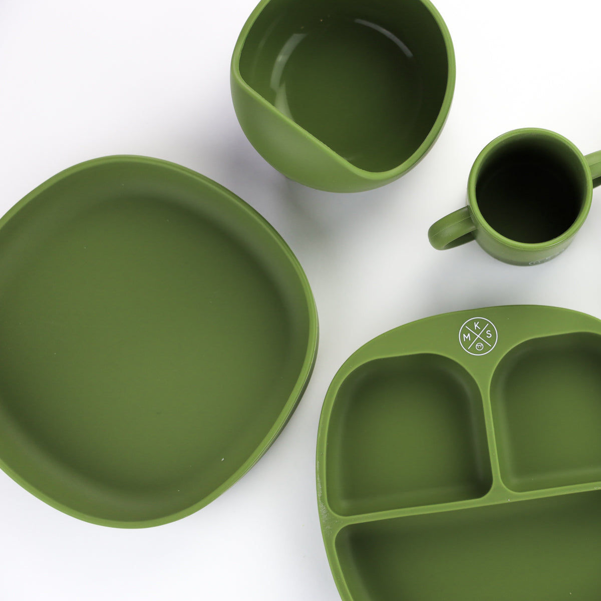 Baby & Toddler Feeding Bowl Set - Army green