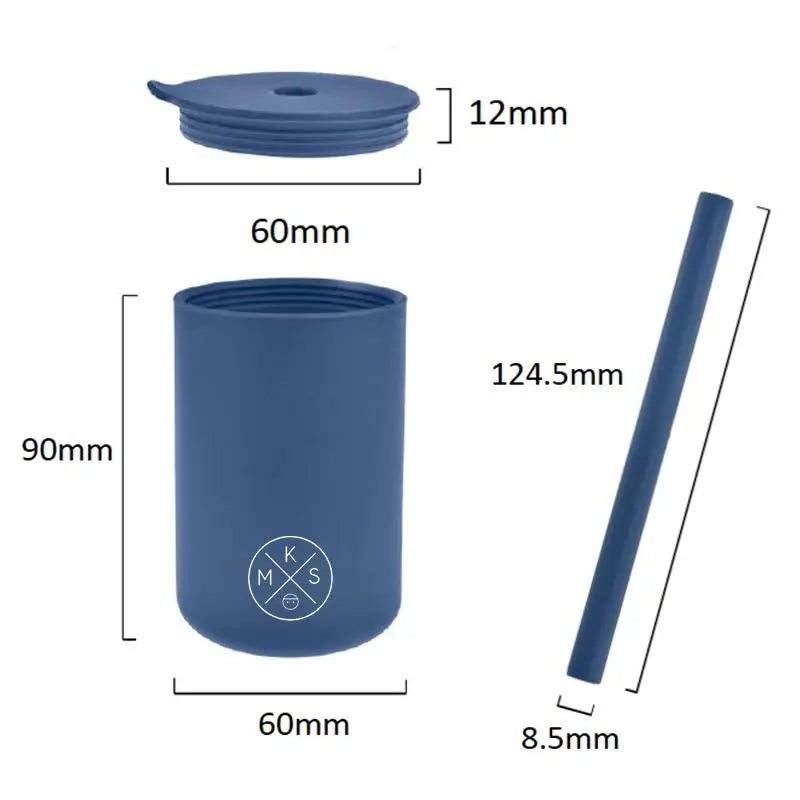 Drinking cup with straw - Army green - MKS Miminoo