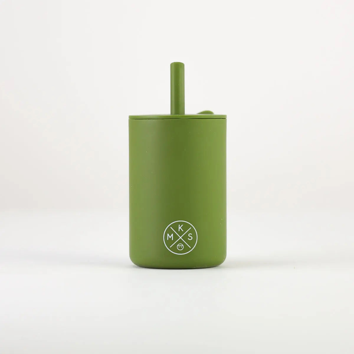 Drinking cup with straw - Army green - MKS Miminoo