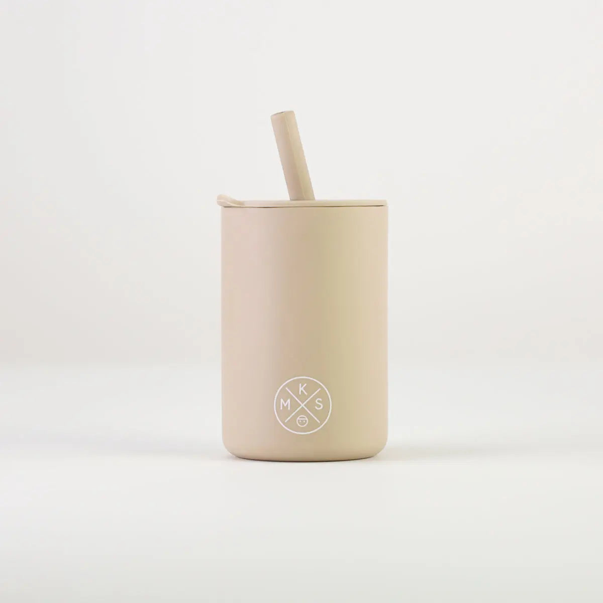 Drinking cup with straw - Beige - MKS Miminoo