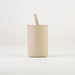 Drinking cup with straw - Beige - MKS Miminoo