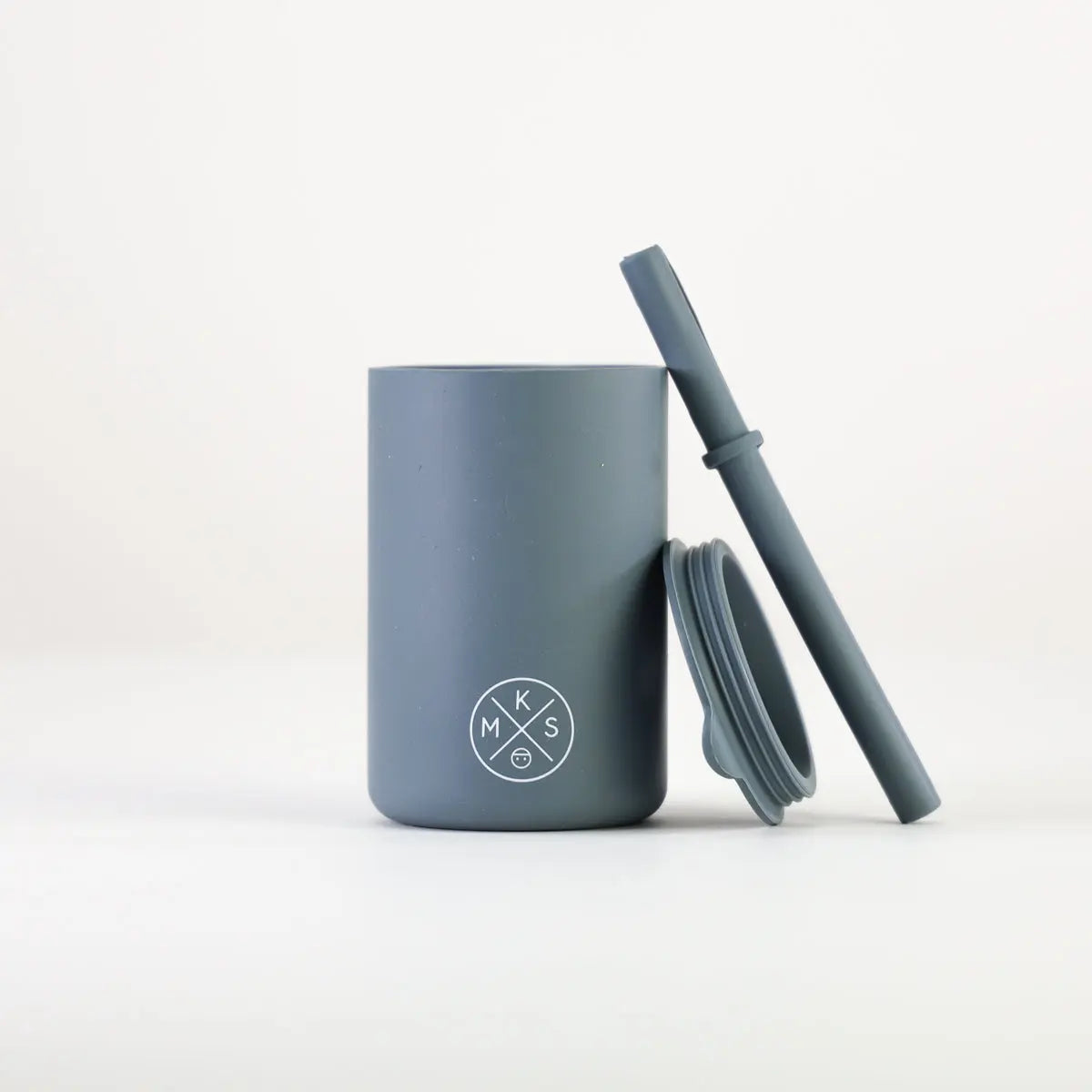 Drinking cup with straw - Charcoal - MKS Miminoo