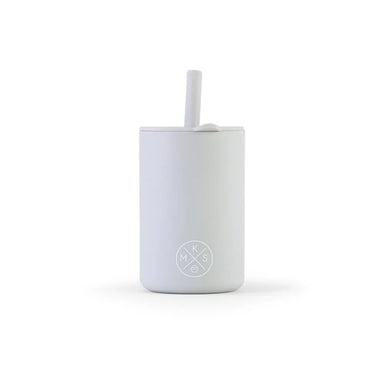 Drinking cup with straw - Light grey - MKS Miminoo