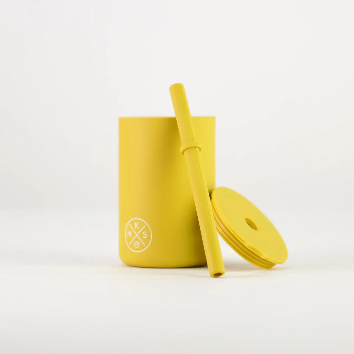 Drinking cup with straw - Mustard - MKS Miminoo