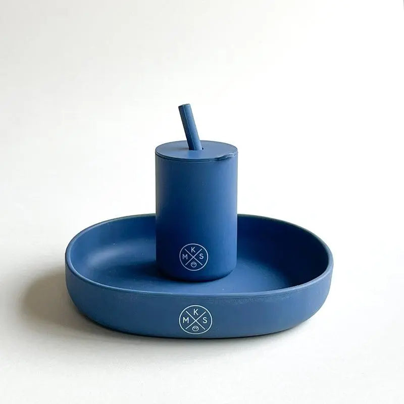 Drinking cup with straw - Navy - MKS Miminoo