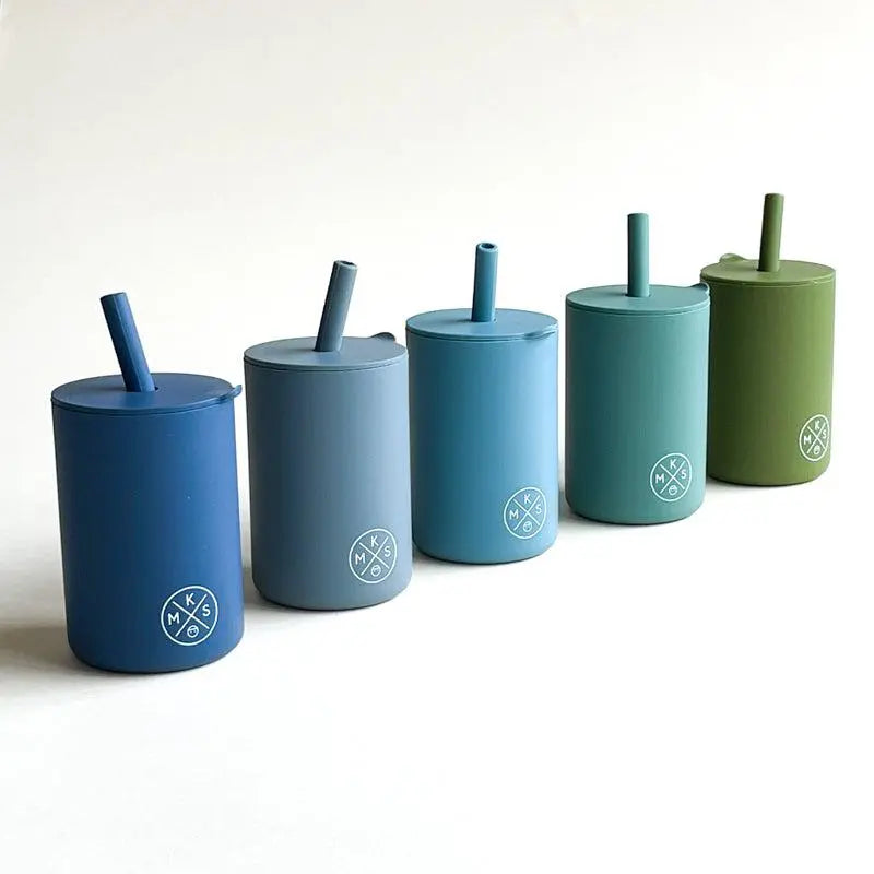 Drinking cup with straw - Navy - MKS Miminoo