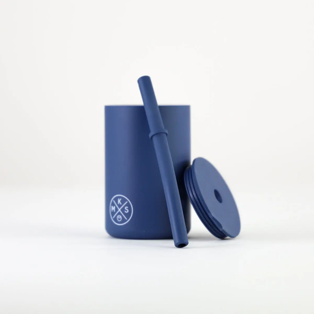 Drinking cup with straw - Navy - MKS Miminoo