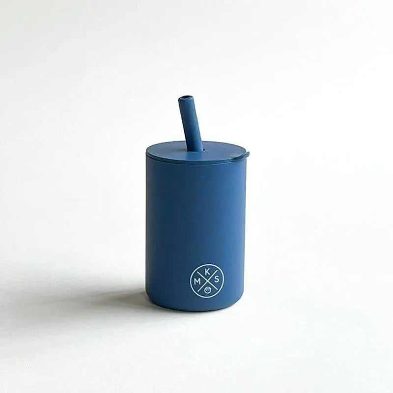 Drinking cup with straw - Navy - MKS Miminoo