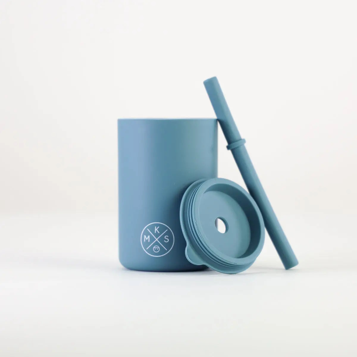 Drinking cup with straw - Petroleum - MKS Miminoo