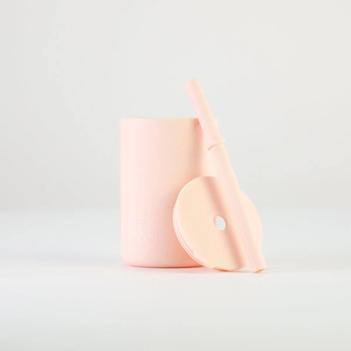 Drinking cup with straw - Soft pink - MKS Miminoo