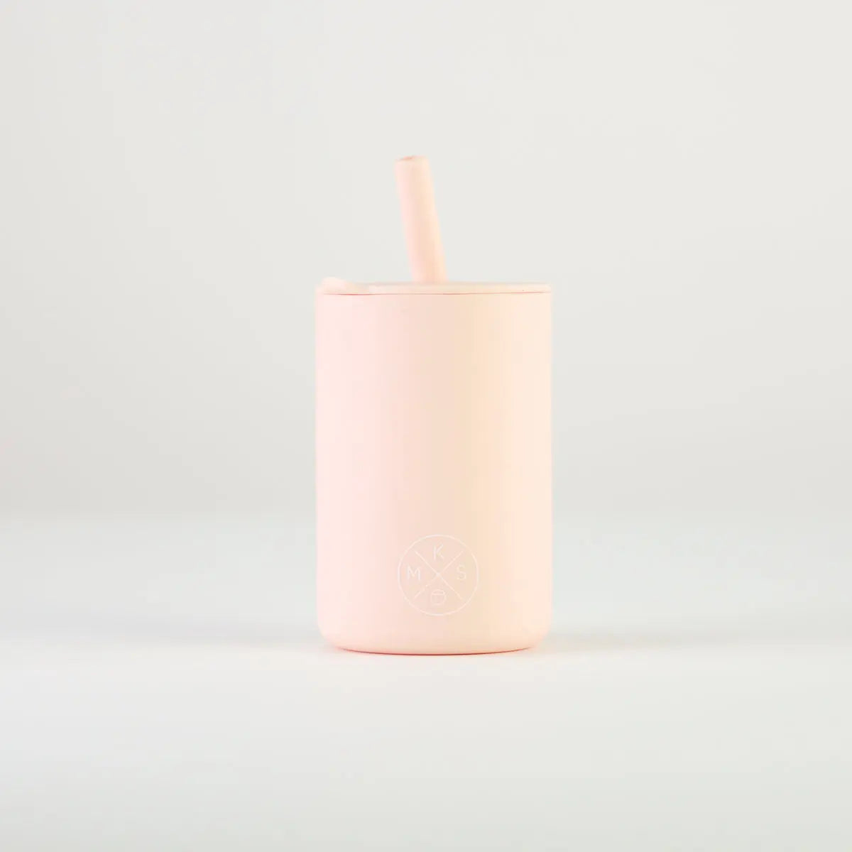 Drinking cup with straw - Soft pink - MKS Miminoo
