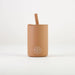 Drinking cup with straw - Taupe - MKS Miminoo