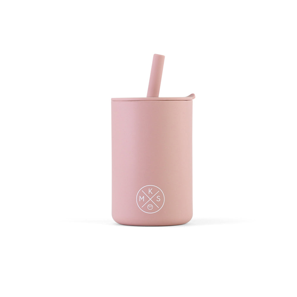 Silicone drinking training cup with straw for Toddler MKS Miminoo USA