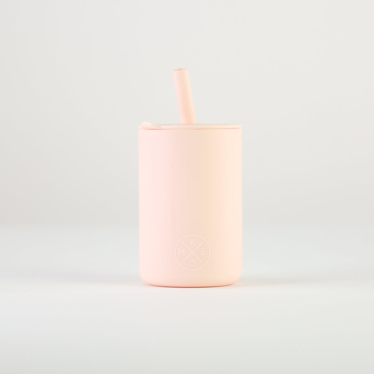 Drinking cup with straw babies toddlers kids silicone reusable durable unbreakable dinnerware mks miminoo arizona usa soft pink baby girl