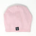 Pink Angora Slouchy Beanie with Large Snap On Pom Pom - MKS Miminoo