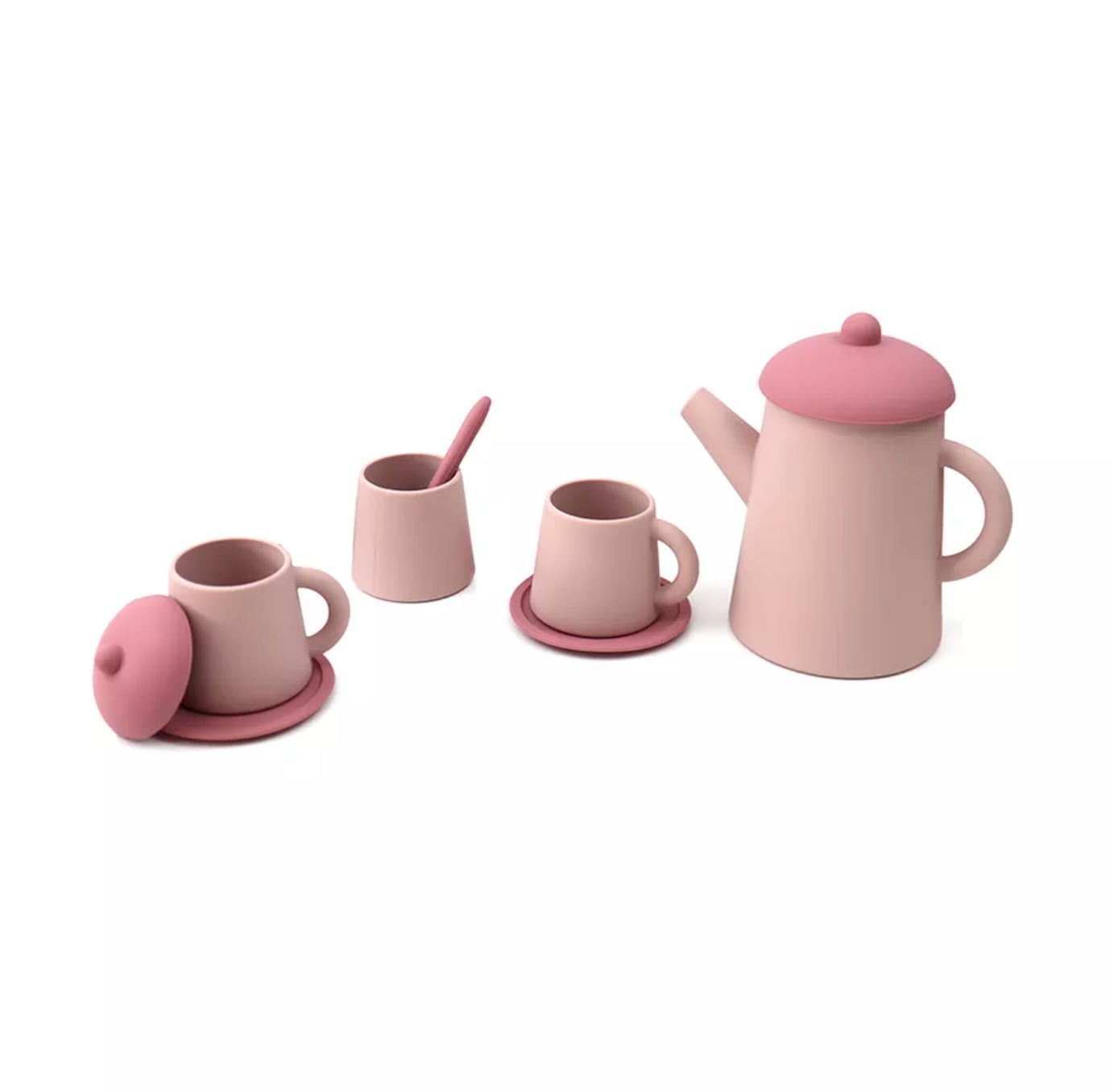 Silicone Tea Set Toys Pink