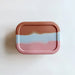 Silicone Bento Lunch & Snack Box for kids & adults Marble Terracotta "Sedona" - MKS Miminoo