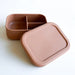 Silicone Bento Lunch & Snack Box for kids & adults Terracotta - MKS Miminoo