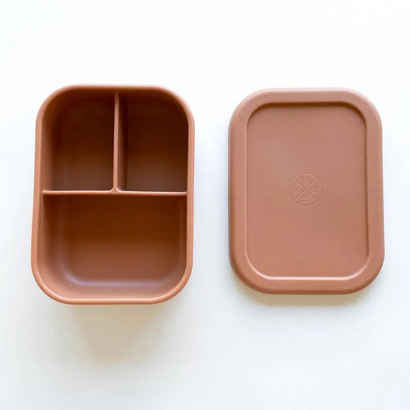 Silicone Bento Lunch & Snack Box for kids & adults Terracotta - MKS Miminoo